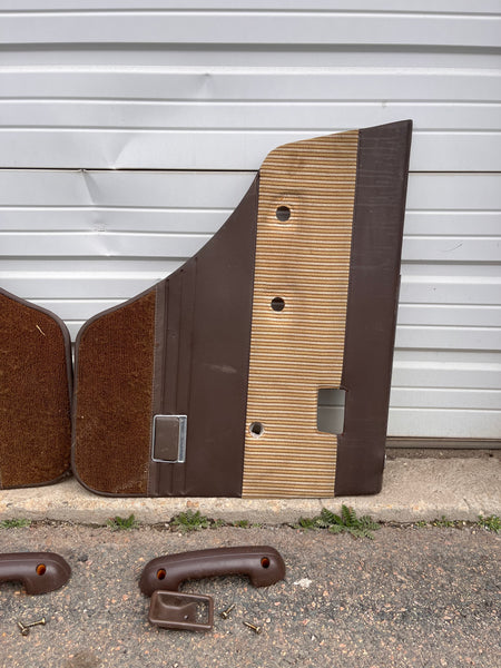 Rear Door Card Pair - 60 Series, brown/tan, used