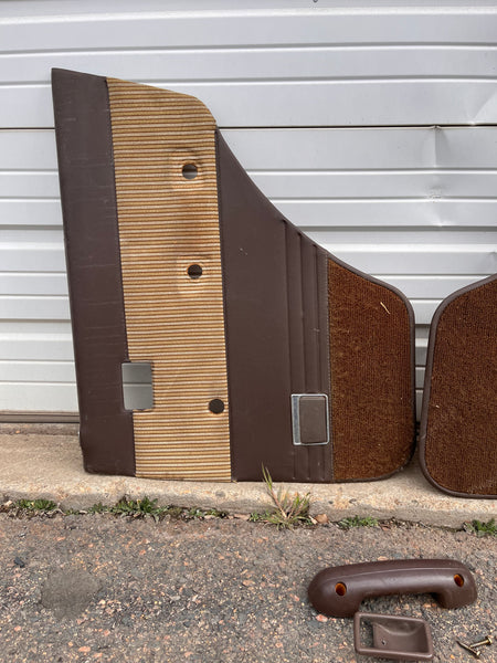 Rear Door Card Pair - 60 Series, brown/tan, used