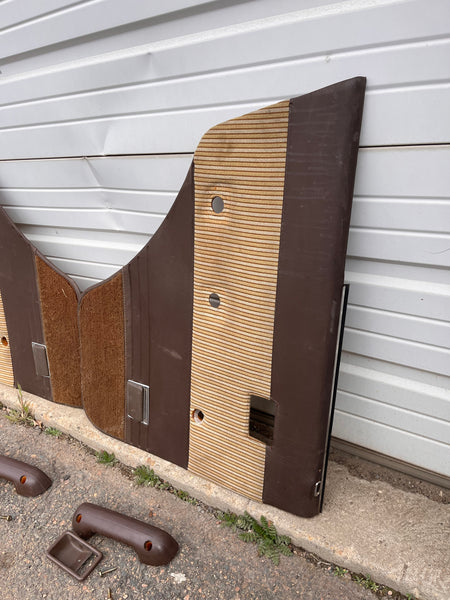 Rear Door Card Pair - 60 Series, brown/tan, used