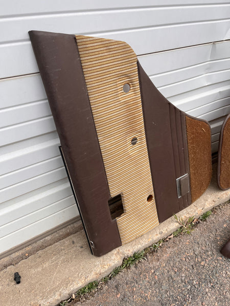 Rear Door Card Pair - 60 Series, brown/tan, used