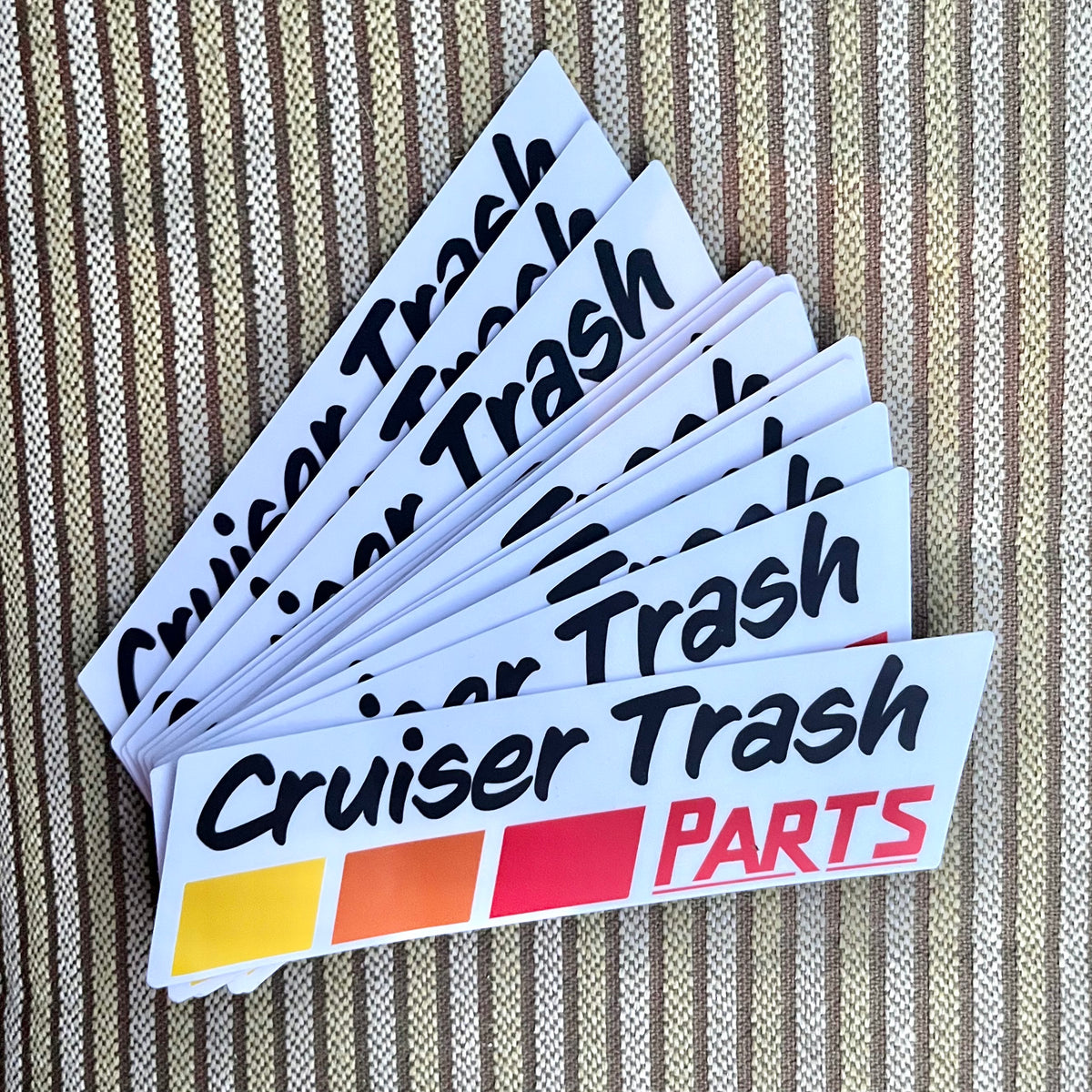 Use Part Sticker Cruiser Trash Parts sticker - Tricolor